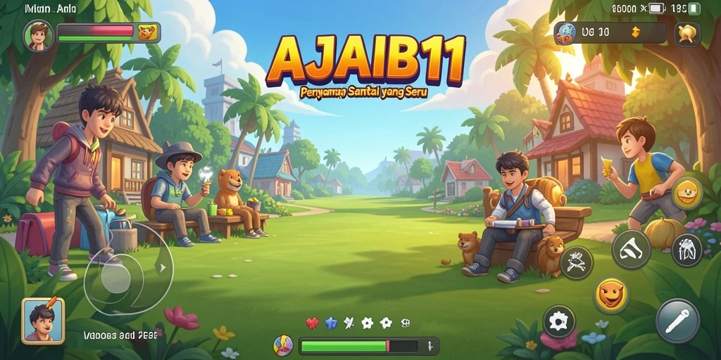 Tampilan permainan AJAIB11 yang penuh warna dan menarik.