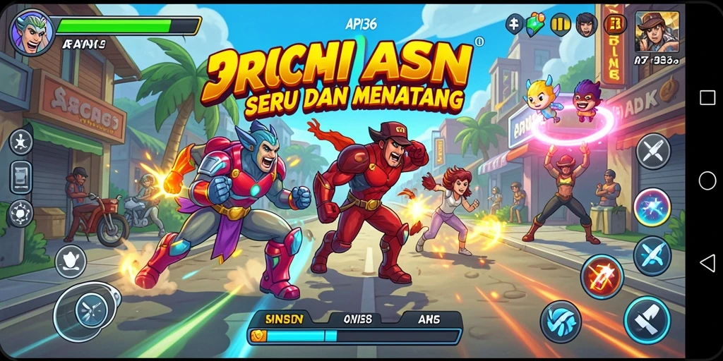 Tangkapan layar dari gameplay seru API36 dengan tantangan Arcade.