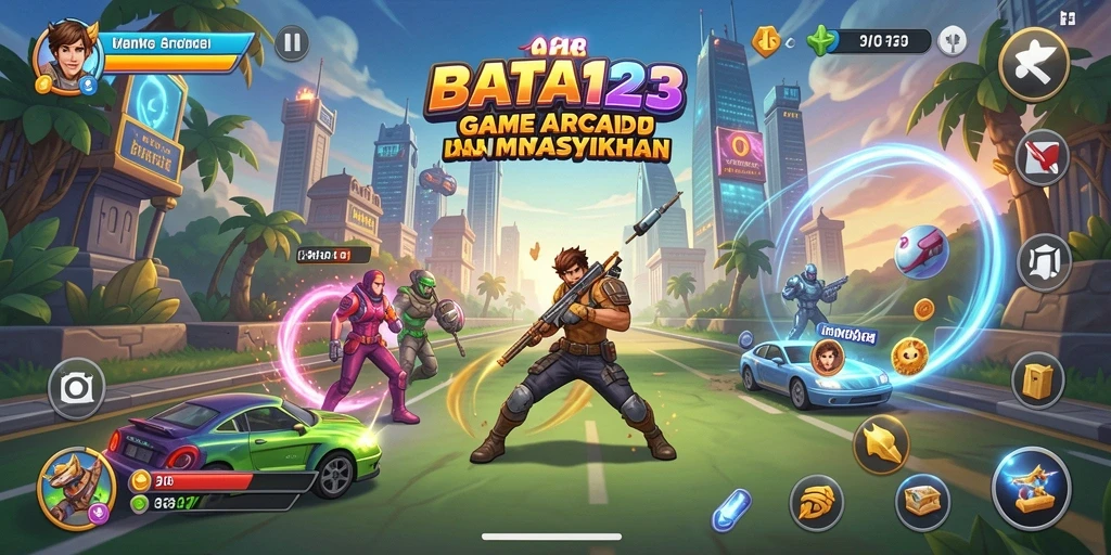 Tangkapan layar BATA123 menampilkan aksi permainan arcade yang seru.