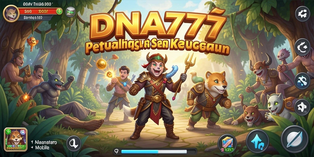 Tampilan gameplay seru di dunia penuh petualangan.