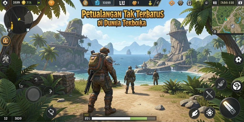Gameplay mendebarkan dalam dunia terbuka yang penuh petualangan.