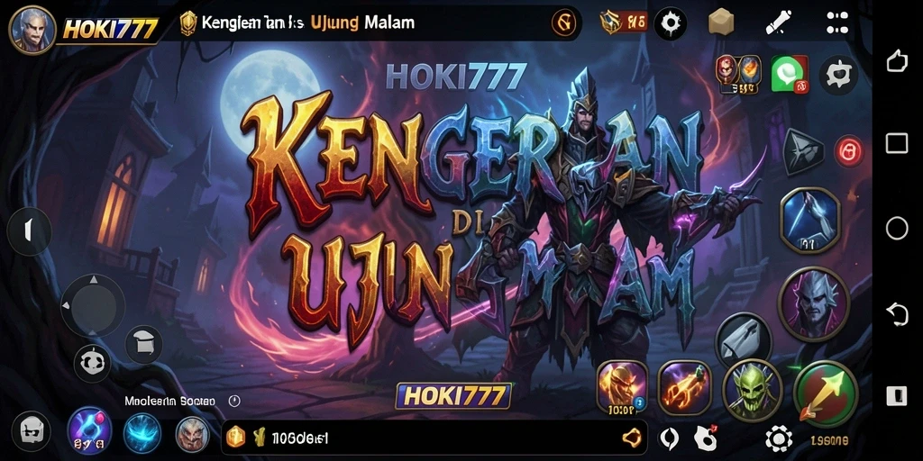 Screenshot HOKI777 menunjukkan suasana mencekam permainan Horror.