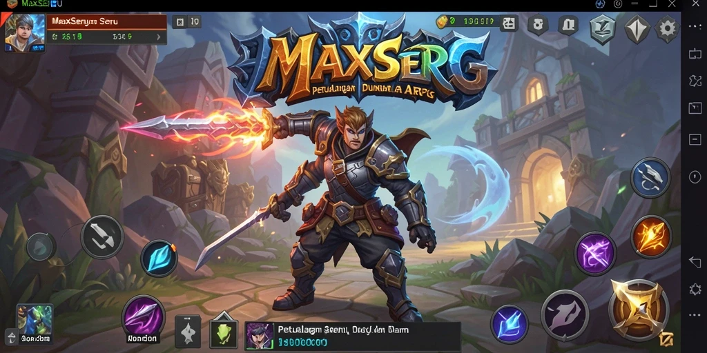 Screenshot gameplay ARPG MAXSERU yang memukau dan penuh tantangan.