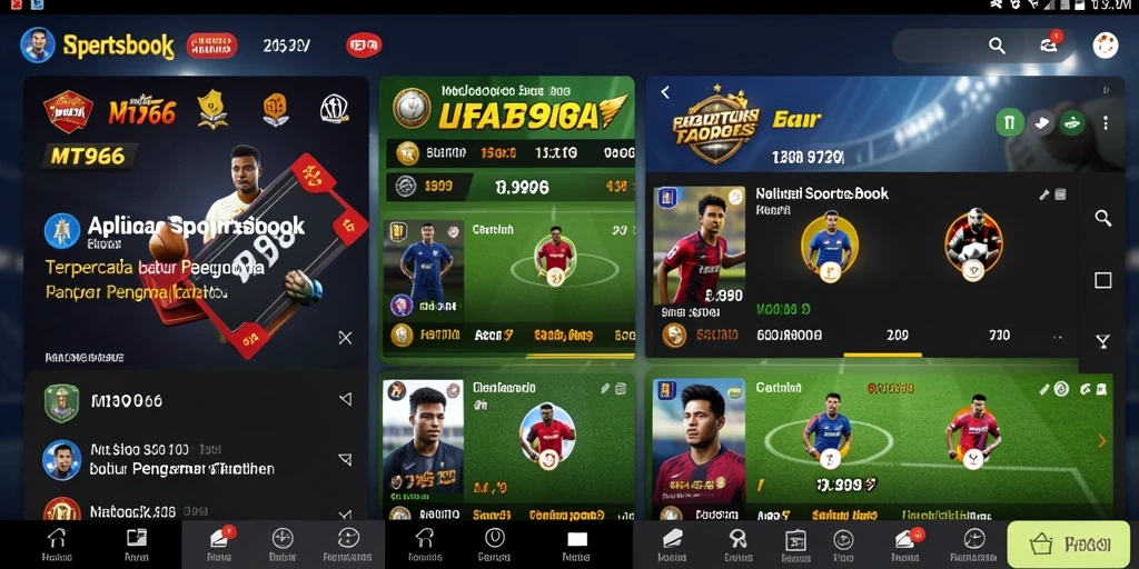 Screenshot tampilan antarmuka user-friendly MT966 dengan taruhan olahraga.