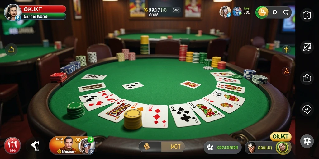 Tampilan gameplay seru dari game Gaple OKJKT.