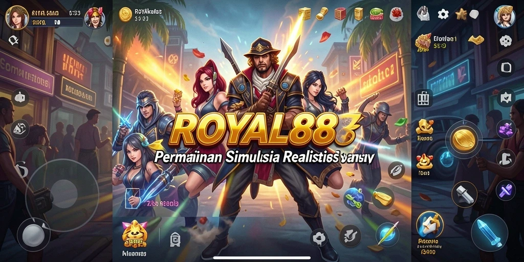 Screenshot utama ROYAL88 menampilkan gameplay simulasi yang menarik.